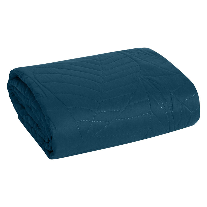 Mercer41 Renken Geometric Shapes Bedspread, W170 x L210cm, Dark Grey