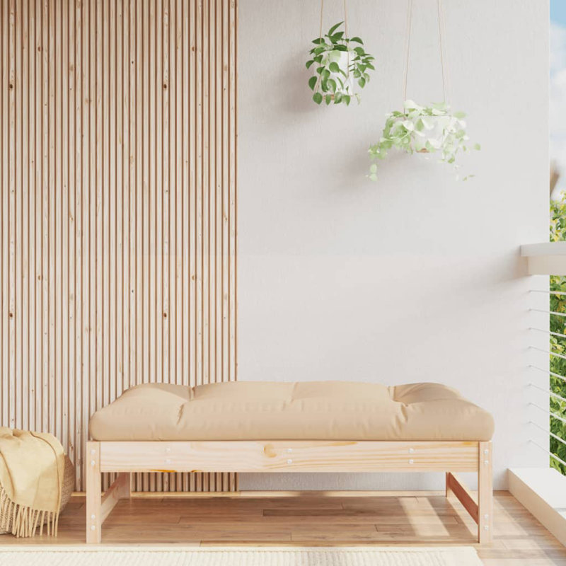 Shawnee Outdoor Ottoman, Oak