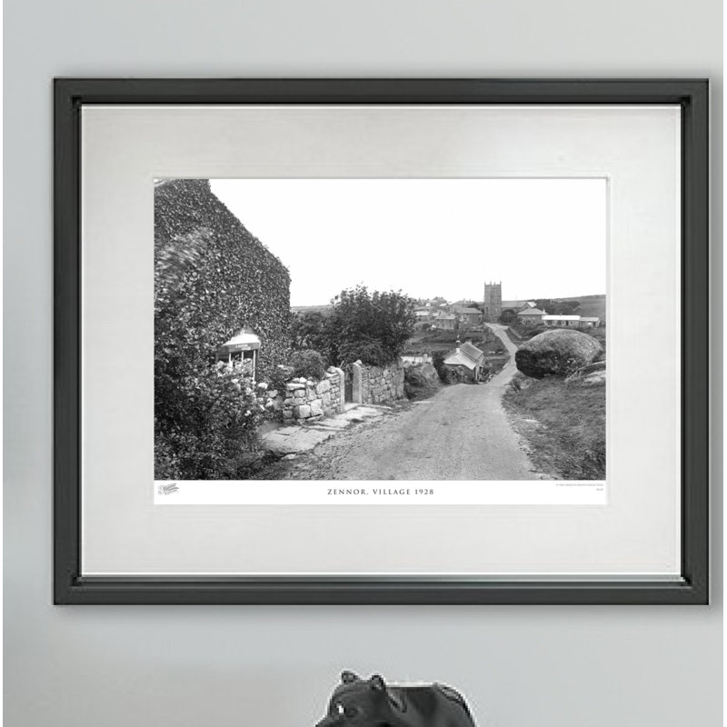 Zennor, Village 1928 by Francis Frith - Single Picture Frame Print, 28cm H x 36cm W x 2.3cm D