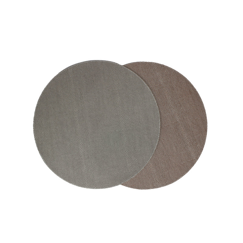 Edenbourgh Animal Print Round Placemat, Grey/Brown