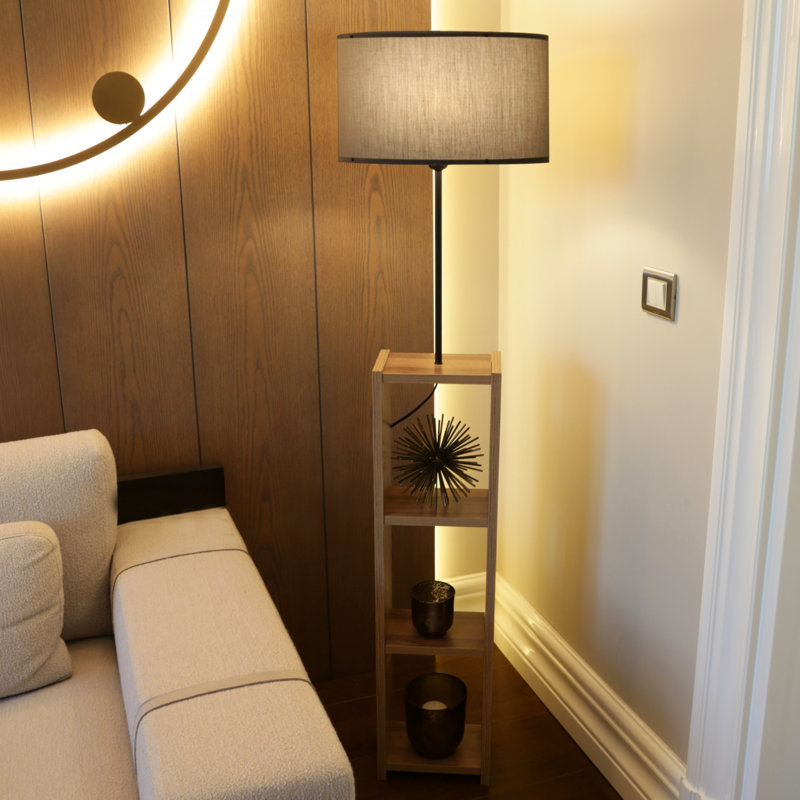 Senters 150cm Novelty Floor Lamp, Dark Grey