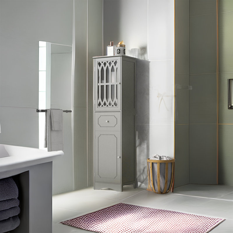 Armoire à linge Tremal, Gris