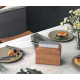 Manada Solid Wood Standing Napkin Holder
