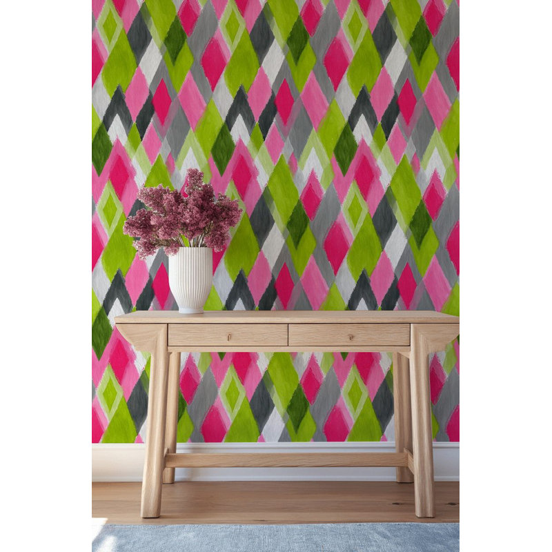 Papier peint à motif géométrique Argyle