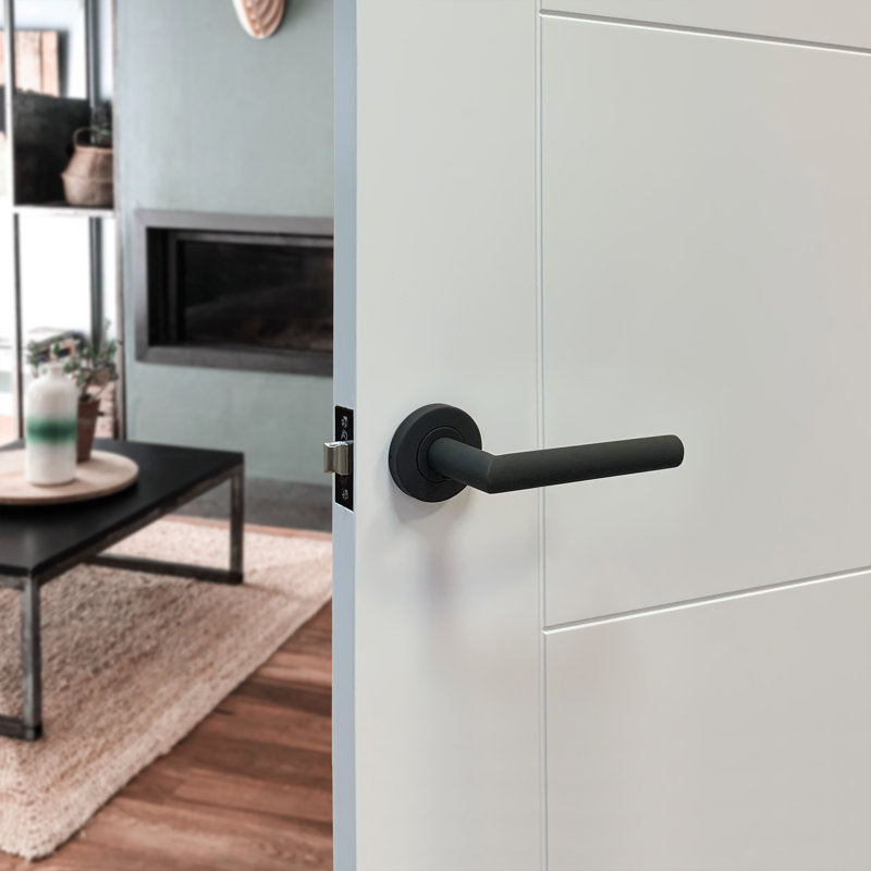 Phoenix Privacy (Bed & Bath) Door Handle, Black