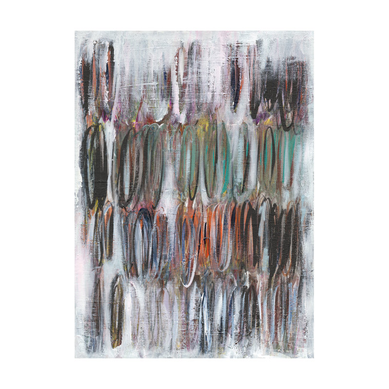 Paint Scribble I - Wrapped Canvas Art Prints, 46cm H x 30cm W x 3.8cm D