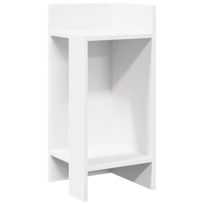 7-9 End Table, White
