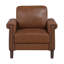 Fauteuil capitonné traditionnel avec garniture cloutée et siège à ressorts ensachés-1895825969