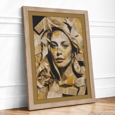 Layered Contemplation Modern - Framed Print