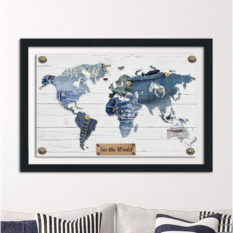 « traveling short copy », reproduction d’impression encadrée, H 27,5 po x l 39,5 po, Encadré acrylique, Tapis transparent