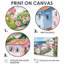 Rose, vert, charmant, Italie, bord de mer, village II - art mural Italie-423319912-423319916