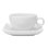 Carré White Porcelain Teacup