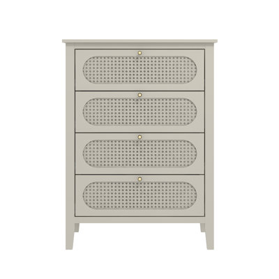 Arthen Rattan 4 Drawer Chest of Drawer