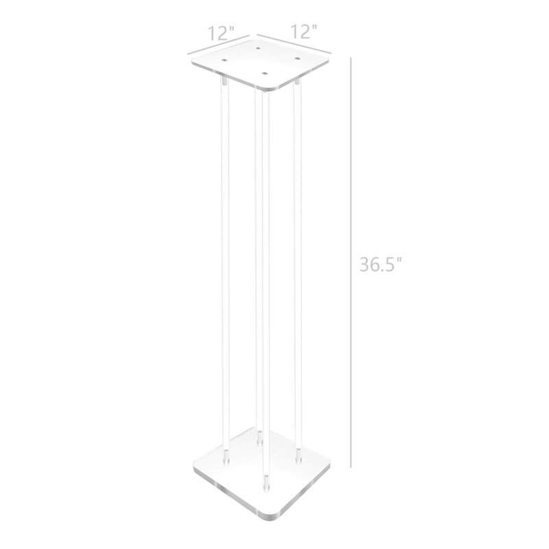 Doyla End Table, 36.39" H x 12" W x 12"D