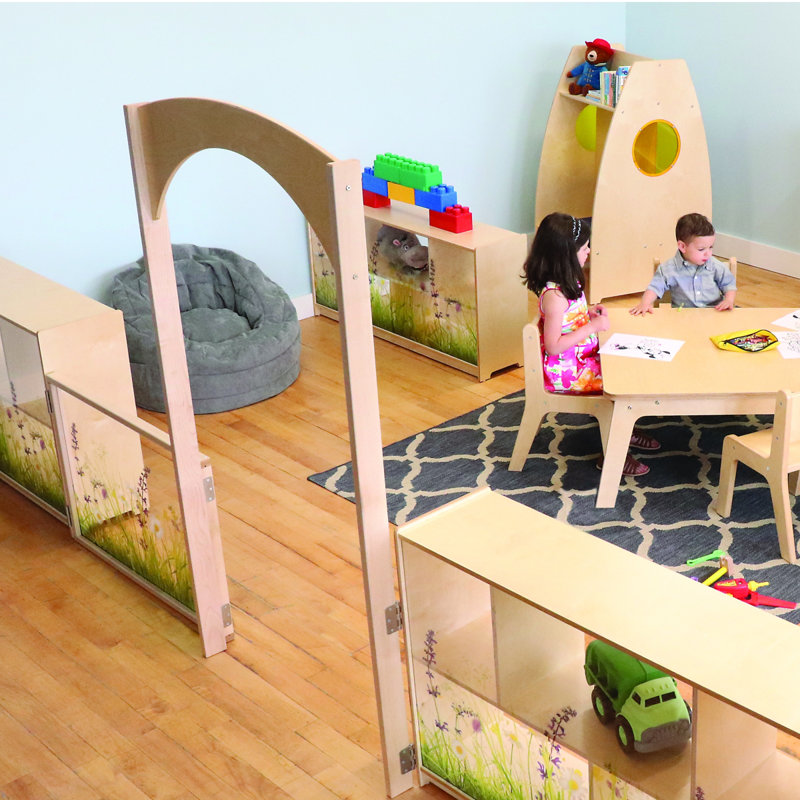 Nature View Clear Acrylic Toddler Room Divider Panel