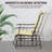 Outdoor Swing Glider Chair, Patio Mesh Rocking Chair With Steel Frame For Backyard, Garden And Porch, Beige