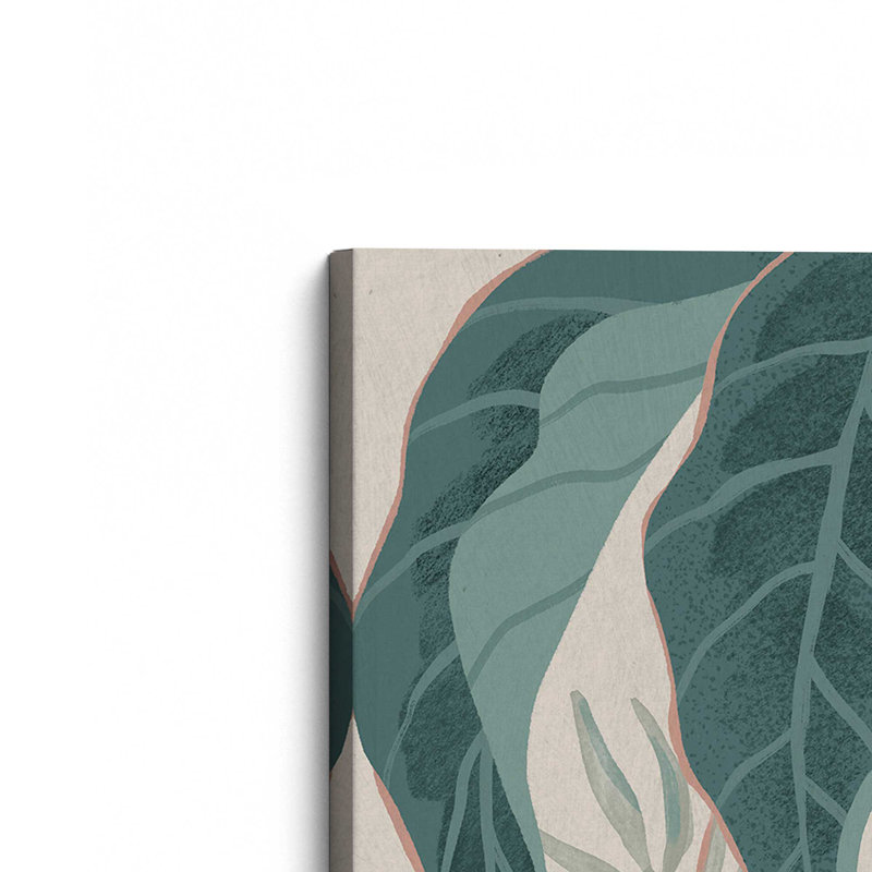 «Tropical Leaves II», reproduction sur toile tendue, H 24 po x l 24 po