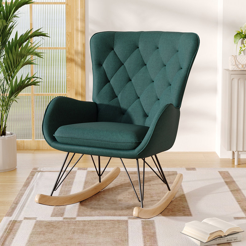 Ezio Rocking Chair, Green
