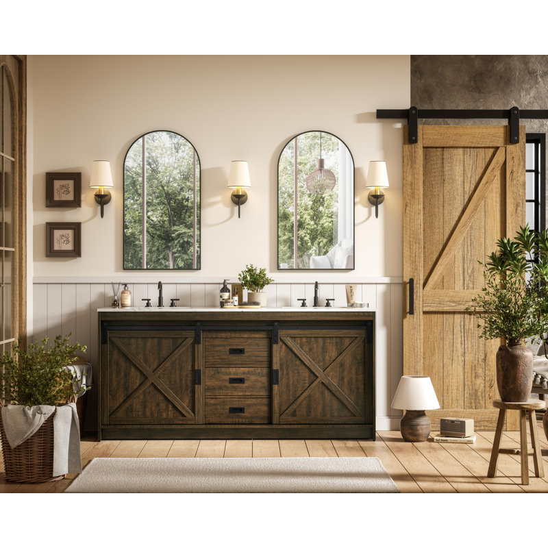 Boden 72 inch Double Bathroom Vanity, Expresso