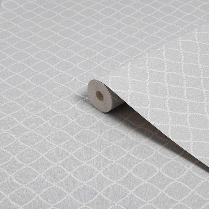 Superfresco Lilibet Geometric Wallpaper, Light Grey