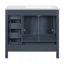 Meuble-lavabo 36 po avec lavabo en céramique 36 po, armoire de rangement abondante, 2 portes à fermeture douce et 5 tiroirs-117090264