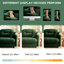 Canapé modulaire modulaire, 3 places, chenille, diverses combinaisons de meubles d'appoint confortables - siège en forme de U avec tissu chenille, étapes de configuration simples, courbe ergonomique, coussin, chambre à coucher-1727428331