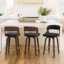 Tabouret de comptoir pivotant 26 po Carylon-94298552
