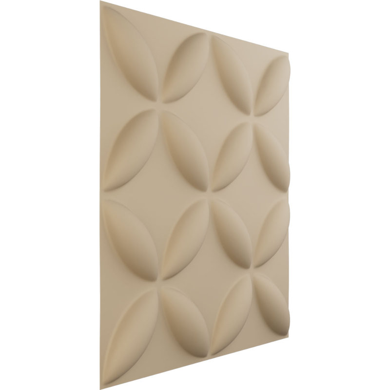 Panneau mural 3D décoratif Wallflower EnduraWall, Beige fumé satiné UltraCover