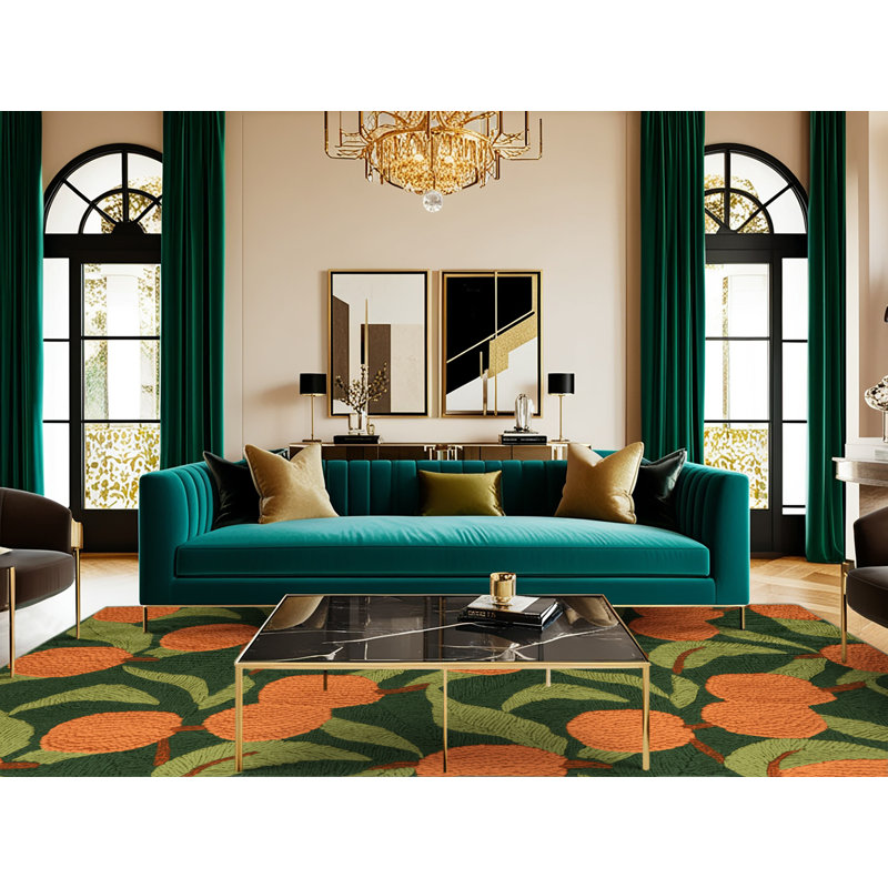  Tapis lavable avec fruits Naranjilla, Tapis de couloir 2 pi x 5 pi