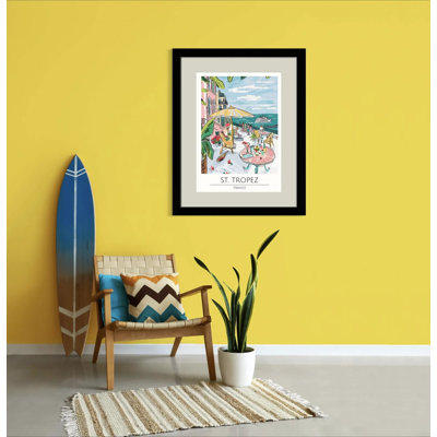 St. Tropez Art Print – Coastal French Charm and Sunny Mediterranean Vibes