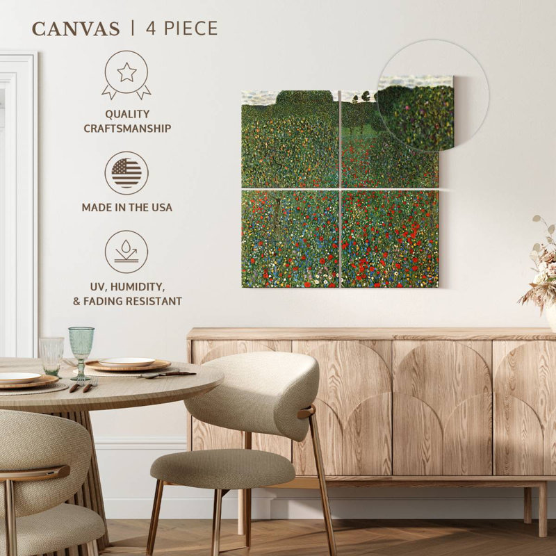 Un champ de coquelicots - 1907, H 57 po x l 57 po