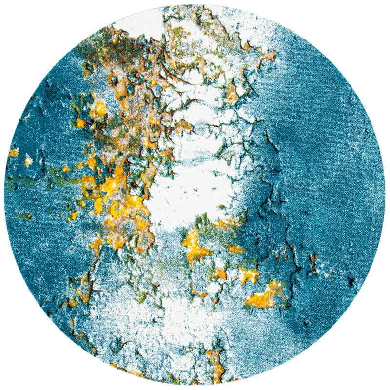 Jaxen Performance Abstract Rug, Round 4'