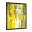 «Grey and Yeollow Abstract Merging» - Décoration murale moderne et contemporaine en toile-1139169539-1139169544