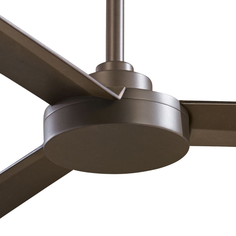 62" Roto 3 - Blade Outdoor Propeller Ceiling Fan with Wall Control, Oil Rubbed Bronze