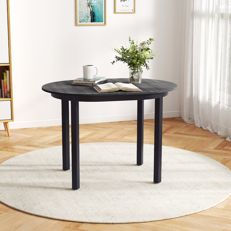 Oval Solid Wood Base Dining Table