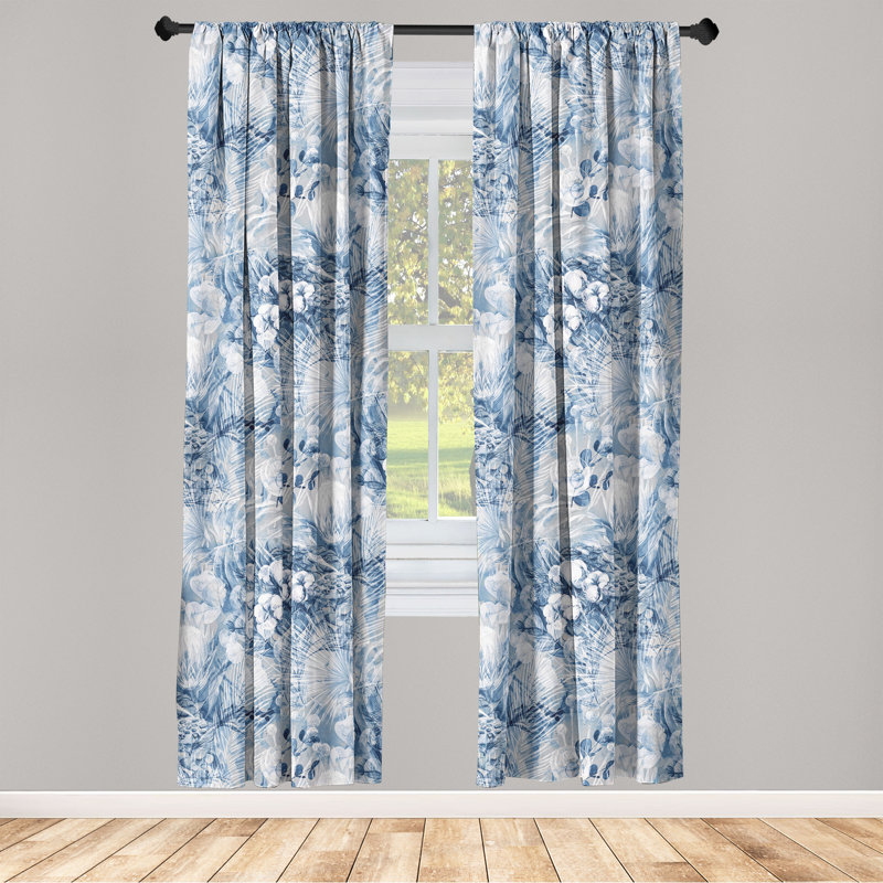 Semi Sheer Curtain Pair, 28" W x 95" L