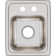 Lustertone 13" L x 16" W Drop-In Kitchen Sink
