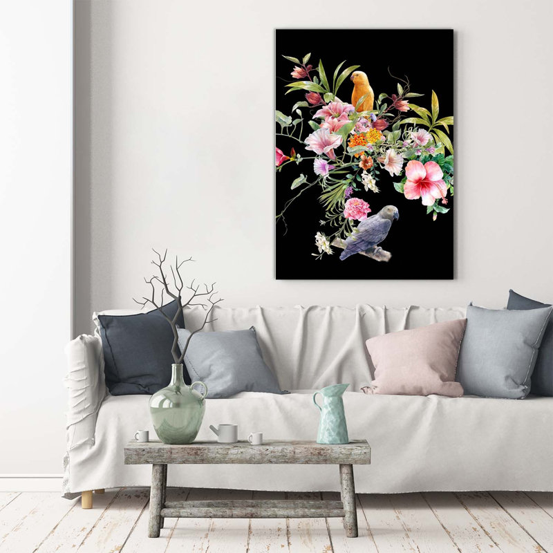 Hawaiian Pattern - Wrapped Canvas Print