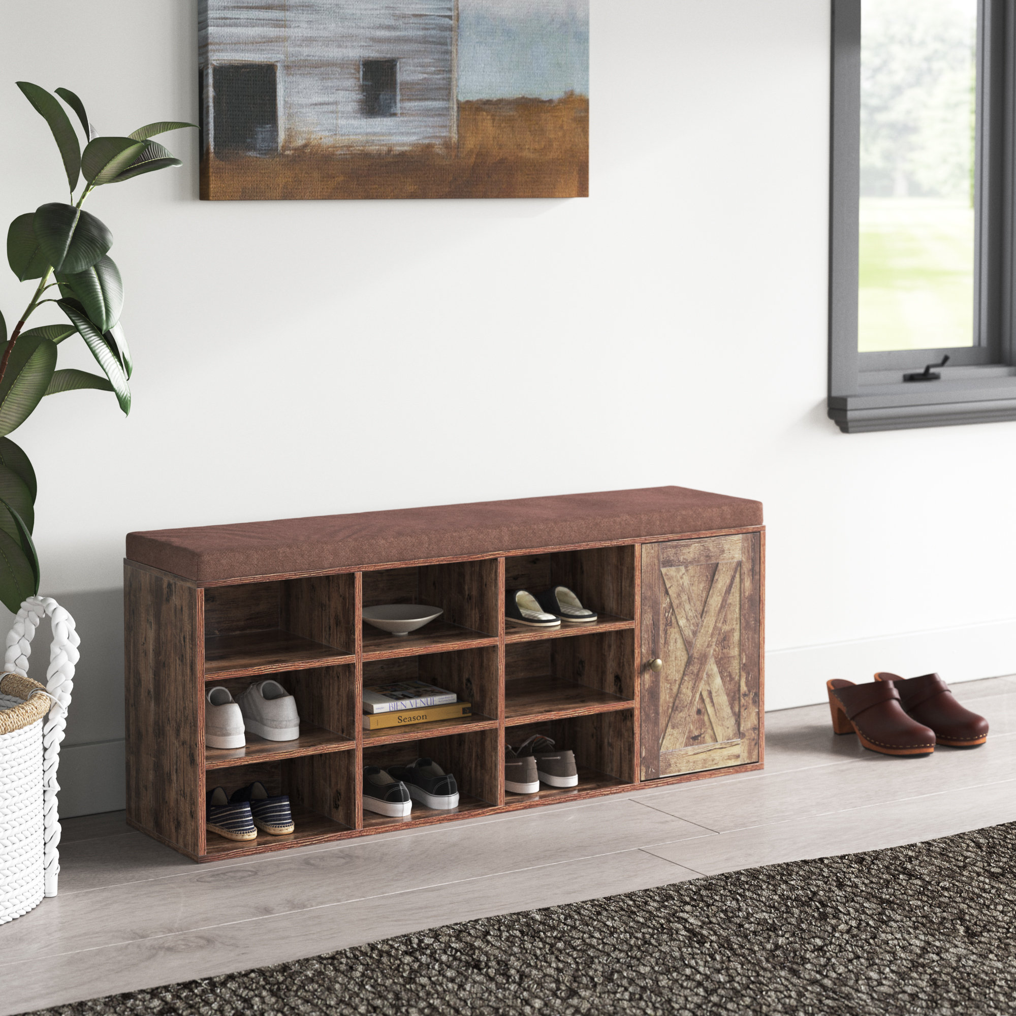 Vasagle cubbie shoe online cabinet