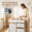 AIYAPLAY Baby Changing Table with 3 Drawers, Basket, Waterproof Pad