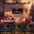 Thickness 3.8 Inch Recessed & Wall Mounted Electric Fireplace With Remote Control and Timer, Automatic Flame Change, TV & Wall Decoration-911514972
