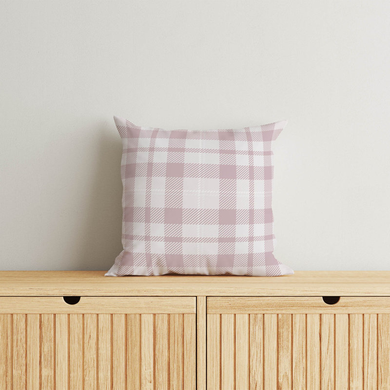 Coussin Gen, H 18 po x l 18 po, Rose