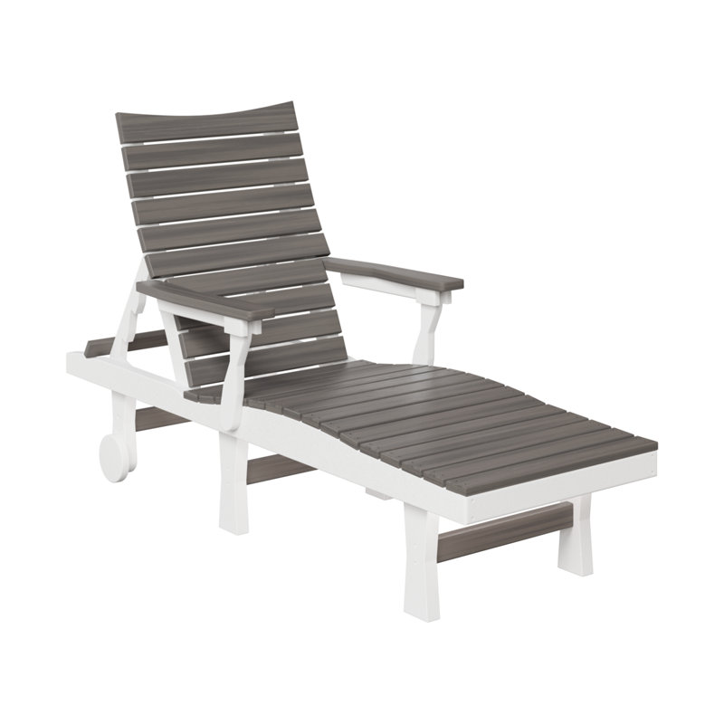 Chaise longue Berlin Gardens Bristol, Gris bord de mer / blanc