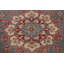 Tapis gris à motif de teinture végétale Kazak gris 9 x 12