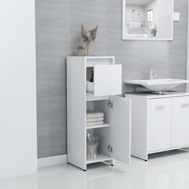 Avrohom Bathroom Cabinet, White