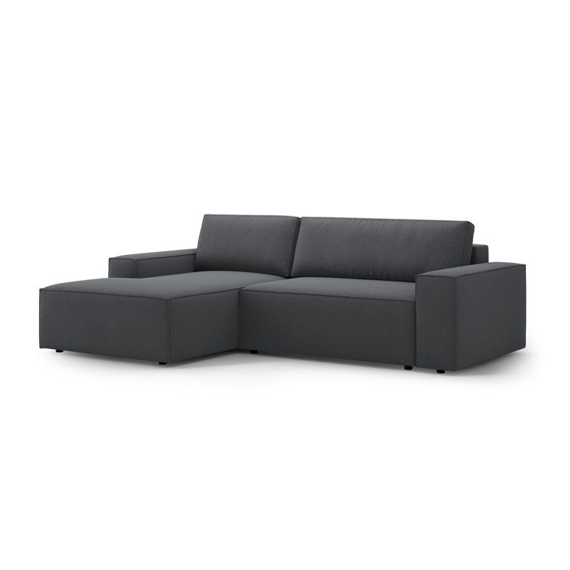 Alisbha 3 Seater Sofa Bed, Left-Hand Facing, Dark Grey