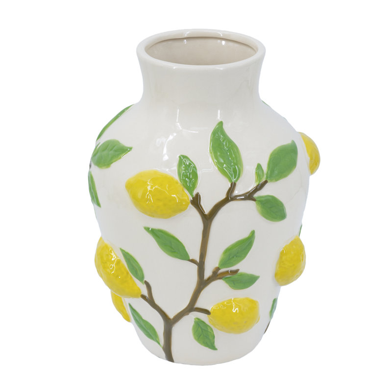 9X9x12.5" Lemon Vase