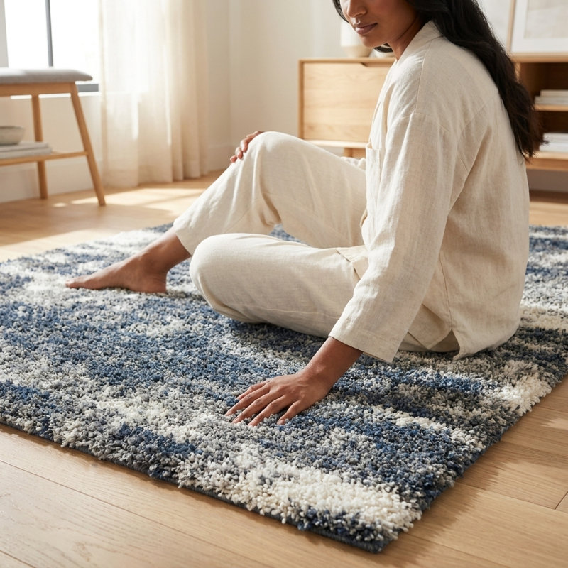 Alban Performance Abstract Indoor Rug, Rectangle 7'10" x 10'