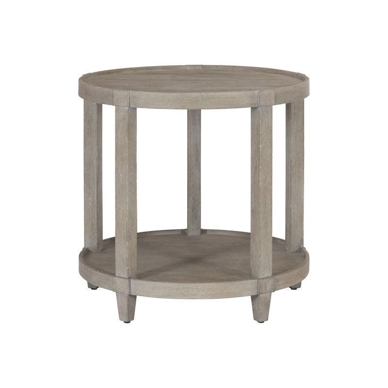 Albion Solid Wood 5 Legs End Table with Storage