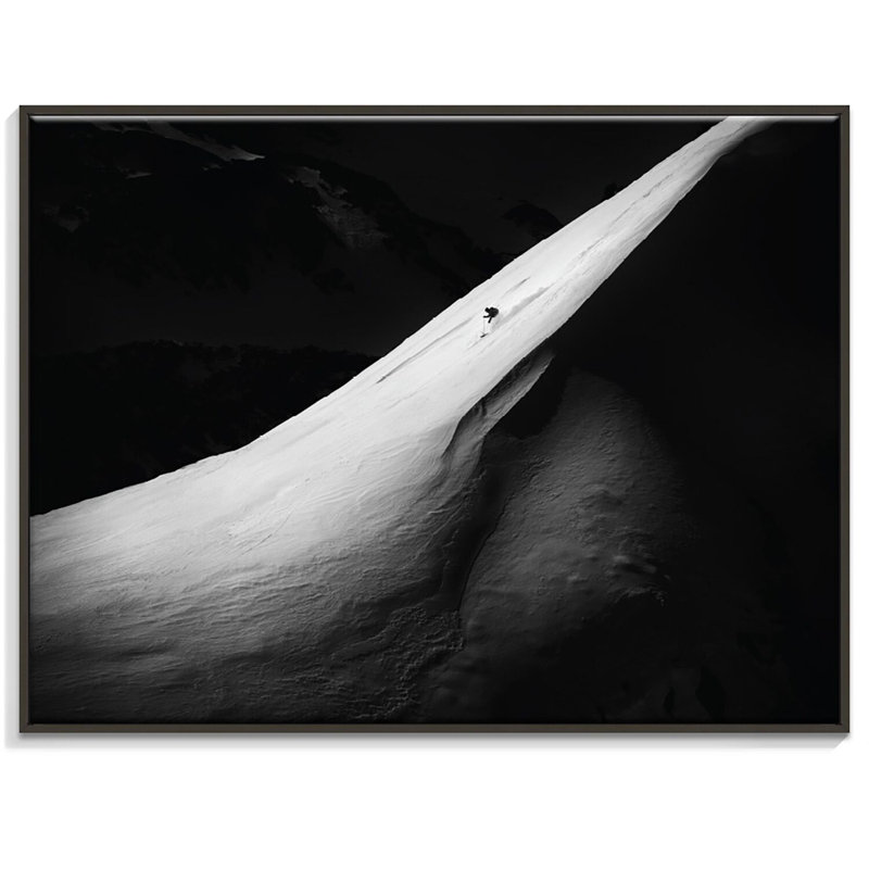 1 Piece Wall Art on Canvas, 76cm H x 102cm W, Black Floater Frame